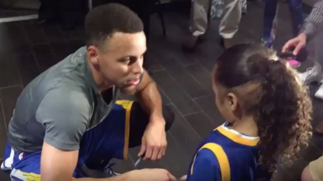 WATCH: Steph Curry meets 4-year-old fan with cancer