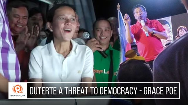 Duterte a threat to democracy – Grace Poe