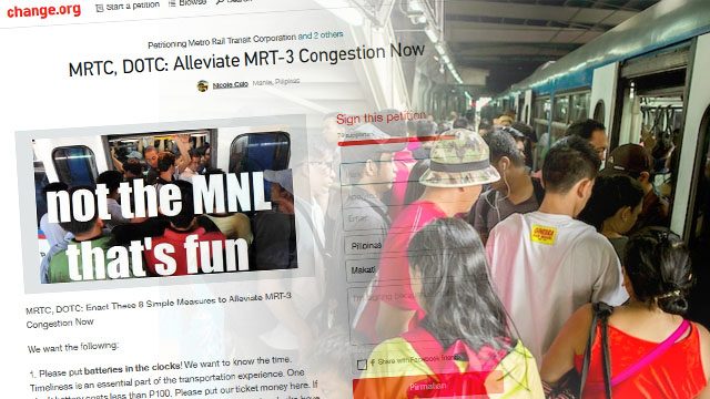 Online petition calls for 8 steps to ease MRT problems