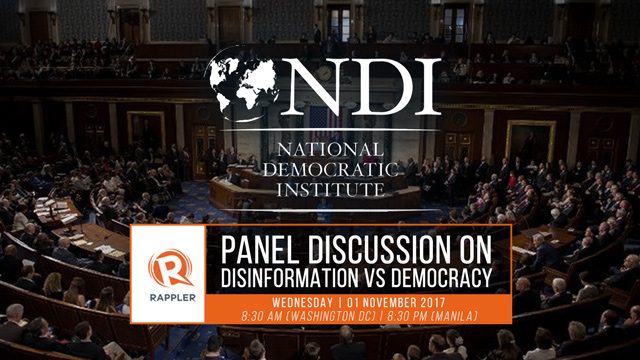 WATCH: Discussion on disinformation vs democracy at the National Democratic Institute