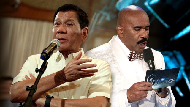 Duterte doesn’t want Steve Harvey to host Miss Universe 2016