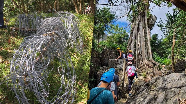DENR removes barbed wire blocking reforestation site in Masungi Georeserve