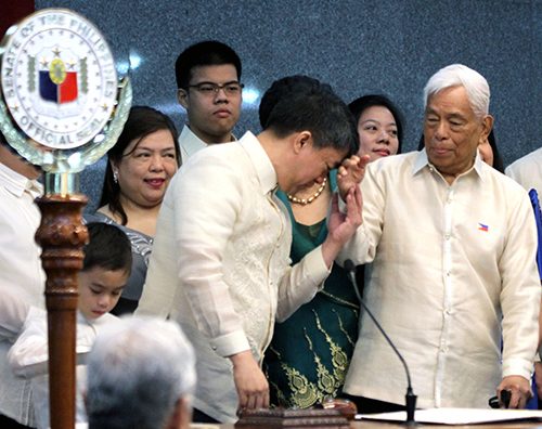 1st in PH history: Father, son elected Senate President