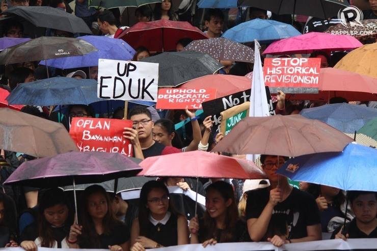 Former UP student leaders: Make Duterte pay for Marcos burial