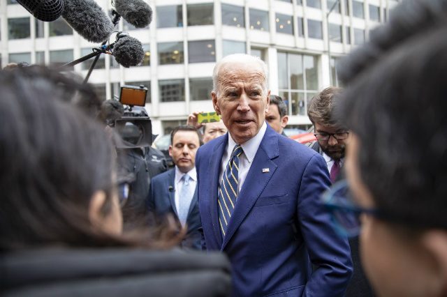 Biden jokes about hugging in first speech since new accusations