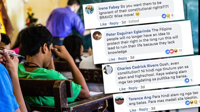 Netizens on possible removal of subjects in college: ‘Bakit pati Constitution?’