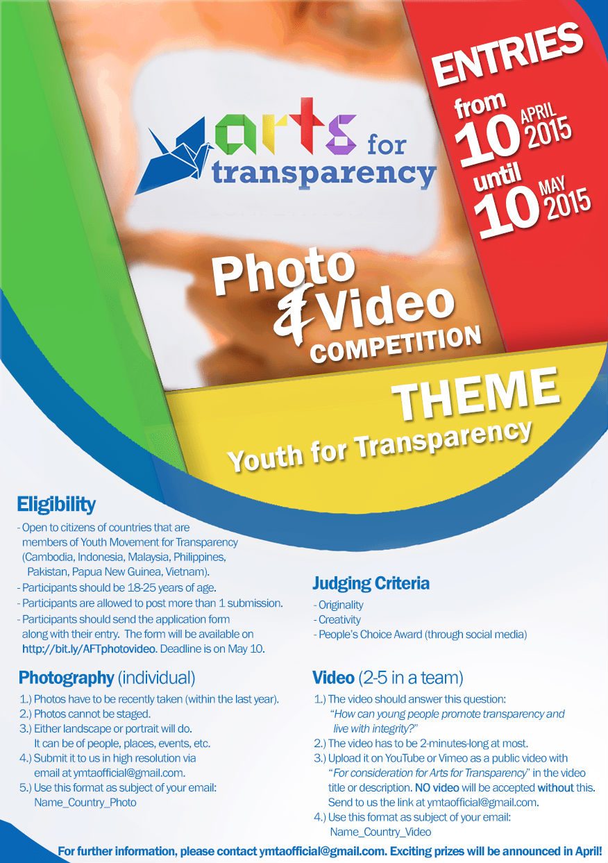 YMTA launches Arts for Transparency competition