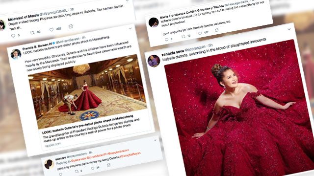 ‘Blood red,’ ‘Imeldific’: Isabelle Duterte draws flak for Malacañang photo shoot