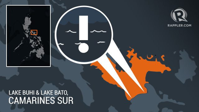 Lake Buhi, Lake Bato reach alarm level due to heavy rain