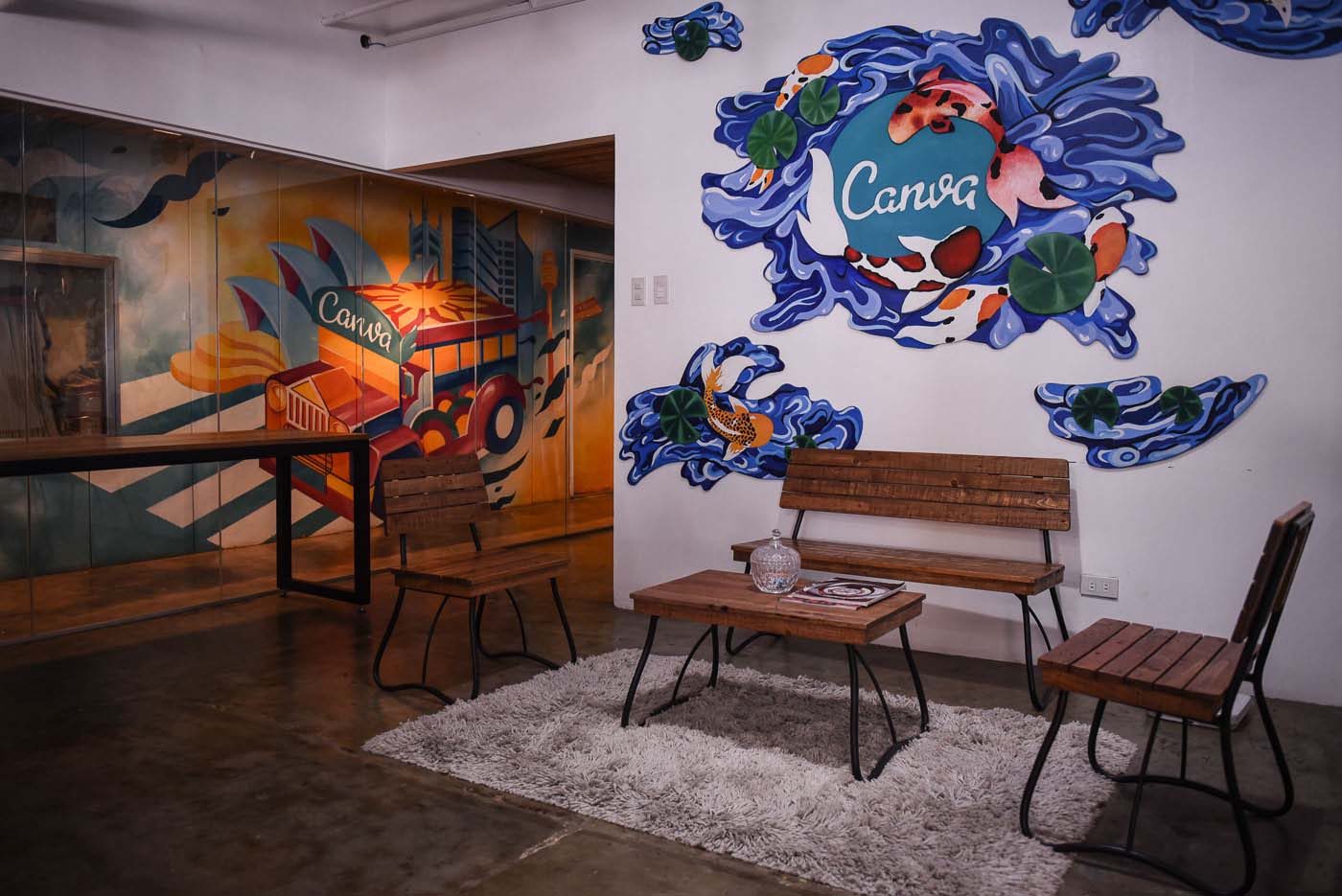 One of the many nooks in Canva where employees and visitors alike can lounge or work in. All photos by Leanne Jazul/Rappler 