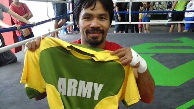 Lt Colonel Manny Pacquiao can count on support of PH troops