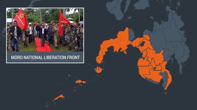 AREAS OF OPERATION. The MNLF operates in Basilan, Davao del Sur, Lanao del Norte, Lanao del Sur, Maguindanao, North Cotabato, Sarangani, South Cotabato, Sultan Kudarat, Sulu, Tawi-Tawi, and in the Zamboanga Peninsula, according to the PCIJ.  