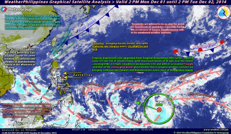 Possible typhoon may enter PAR on Dec 4