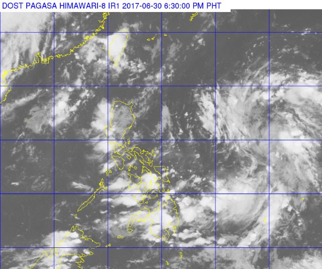 Light-moderate rain in E. Visayas, parts of Mindanao on Saturday