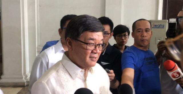 MAUTE TRANSFER. Justice Secretary Vitaliano Aguirre II says on June 19, 2017 that his request to transfer Maute Group cases to Taguig City will likely be approved, but Supreme Court Spokesperson Theodore Te later clarifies there is no decision yet. Photo by Lian Buan/Rappler  