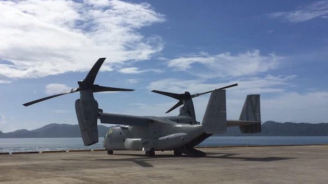 U.S. brings Osprey, Black Hawk choppers to Aurora