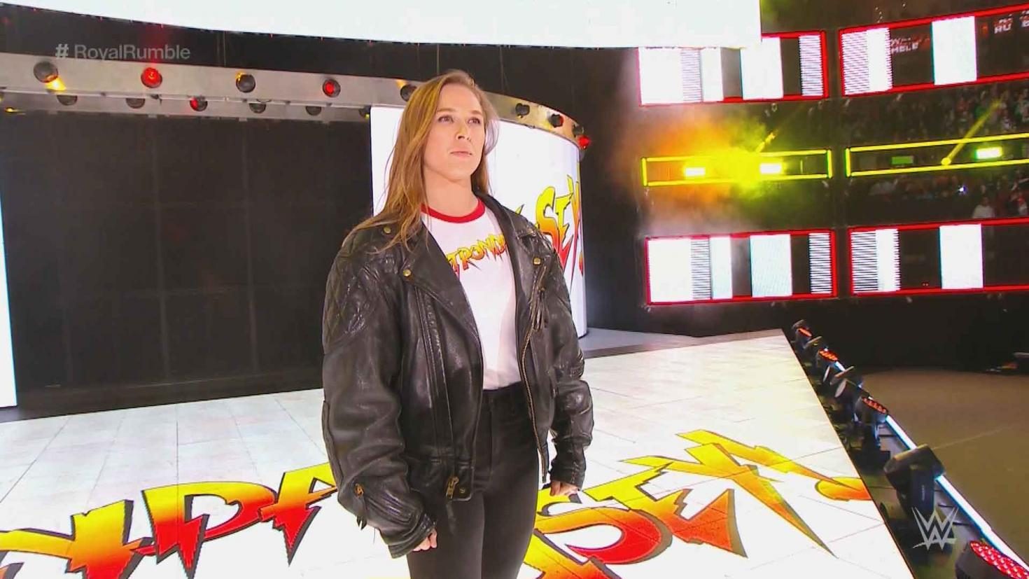 Ronda Rousey signs with WWE, appears after women’s Royal Rumble