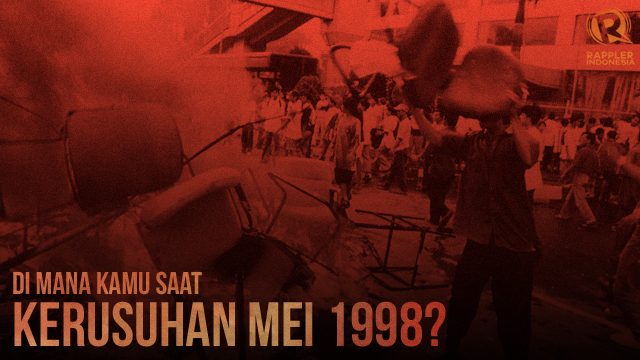 Di mana netizen saat kerusuhan Mei 1998 terjadi?