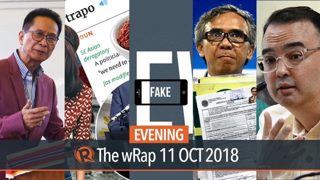 Sal Panelo, Filipino words in Oxford dictionary, nuisance candidates  | Evening wRap
