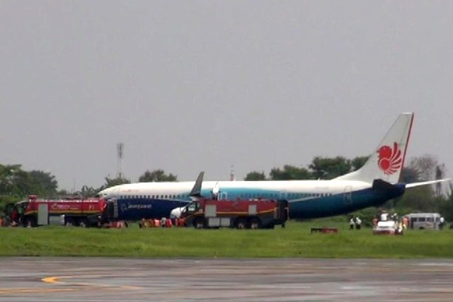 Pesawat Lion Air tergelincir di Bandara Juanda