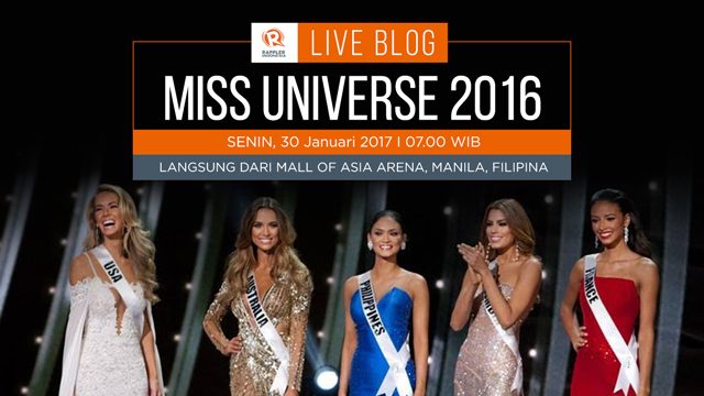 LIVE BLOG: Puncak ajang ‘Miss Universe 2016’