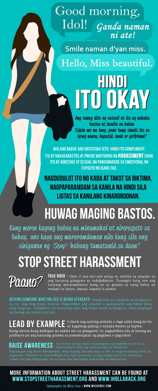 CATCALLING. Infographic from Mica Cruz's Facebook account 