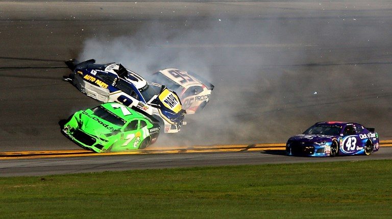 Danica Patrick’s final NASCAR 500 race ends in crash