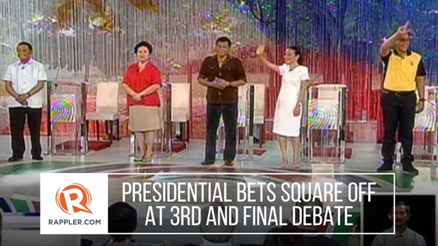 WATCH: Presidential bets square off at 3rd and final debate