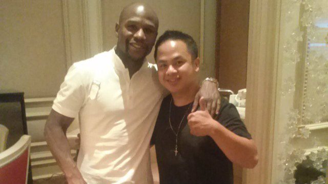 "A lot of people portray him as the bad guy, and he has accepted that as an entertainer, but Floyd Mayweather Jr. as a person, a friend? One of the greatest, respectful people you will ever meet in your life." Photo from Dayap's Facebook  