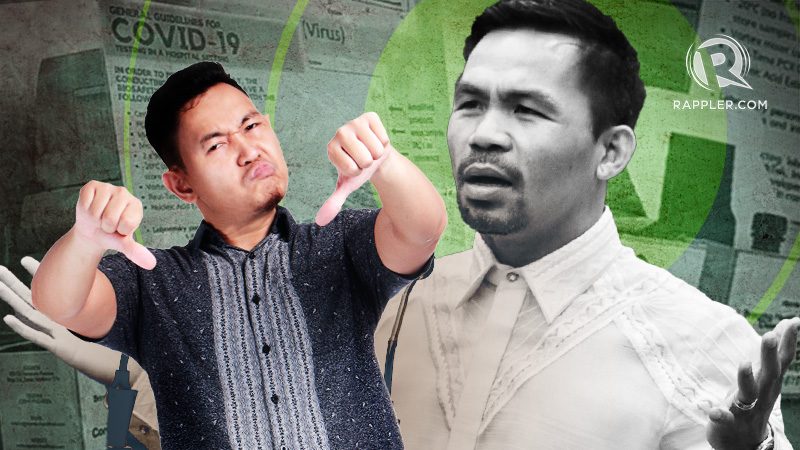 [OPINION] No, Pacquiao is not becoming the senator we need him to be