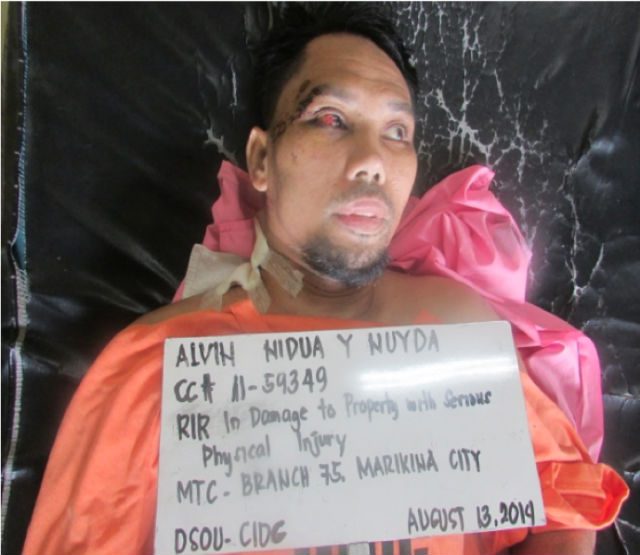 Booking photo of Alvin Nidua courtesy of the PNP CIDG