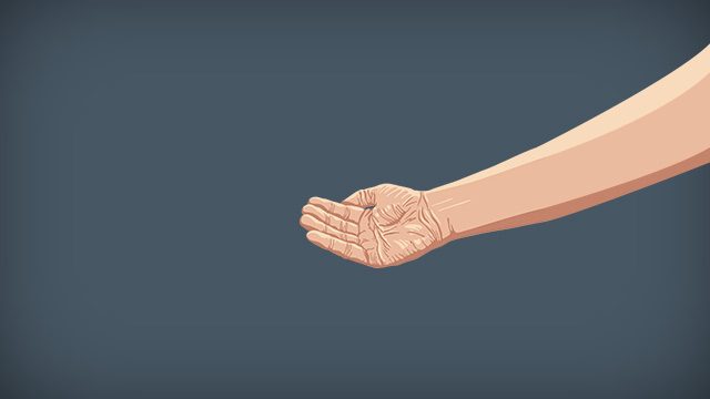 HELPING HAND. How do we help end poverty? Illustration by Jessica Lazaro 