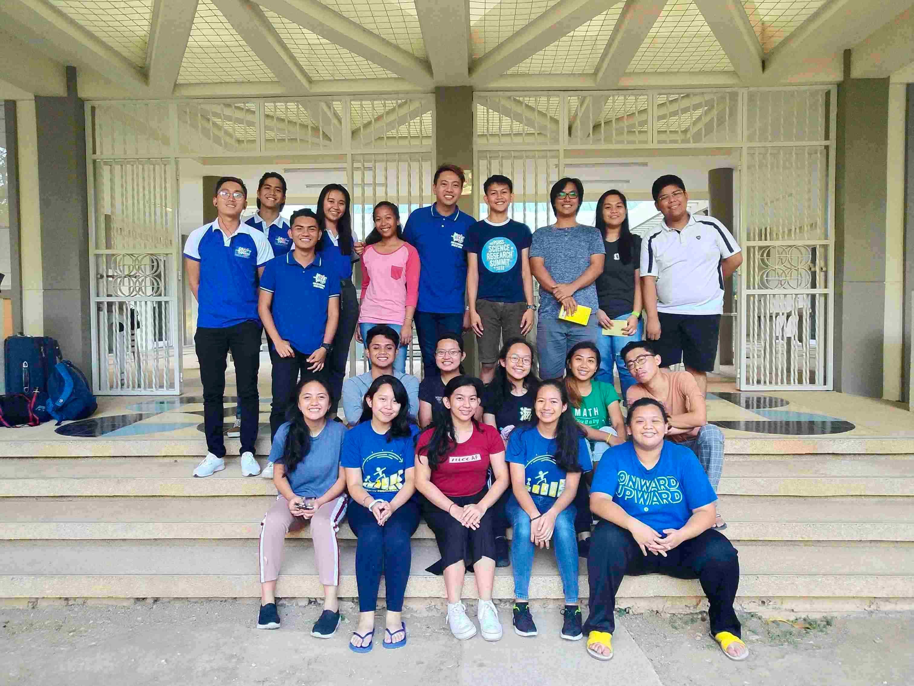 STUDENT LEADER. Aldrean Alogon poses with the PSHS-WVC Student Alliance, the student government body of the school where he served as Vice President - Internal, after a leadership training camp on March 16, 2019. Photo courtesy of Daryl John Libiano.