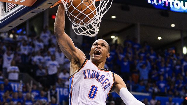 Westbrook, Durant lift Thunder to tie series vs Spurs