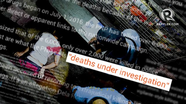 TIMELINE: The PNP’s use of the term ‘deaths under investigation’