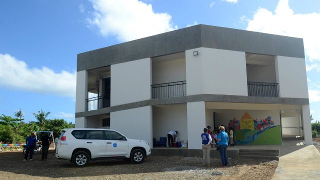 SANCTUARY. The Shelter of Guiuan now serves as a safe place for the local community. Image courtesy UNICEF / IOM 