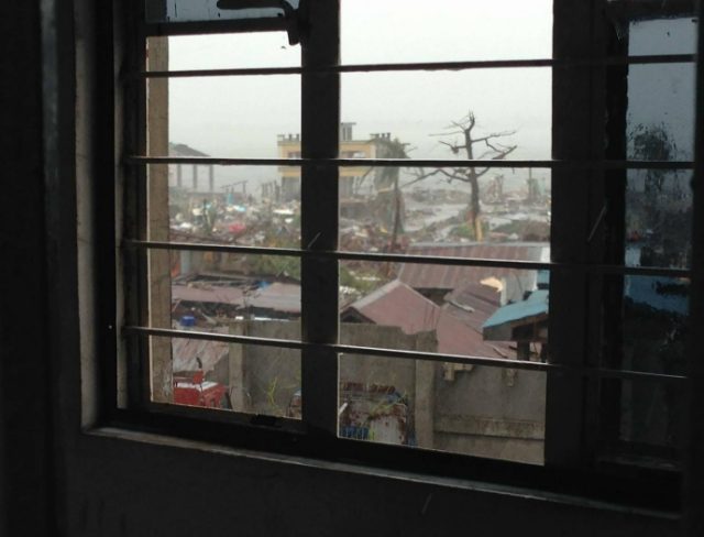 DEVASTATION. This is the view from Liezl's window when Yolanda hit her home in Tacloban 
