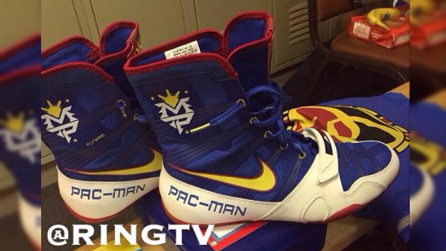 PHOTO: Pacquiao’s boxing shoes for Mayweather fight