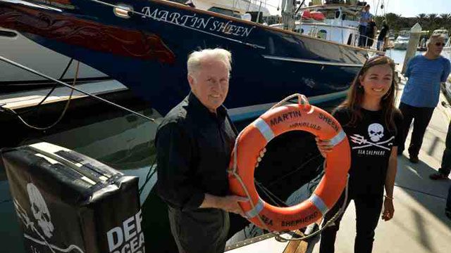 Actor Martin Sheen lends name to conservation group boat