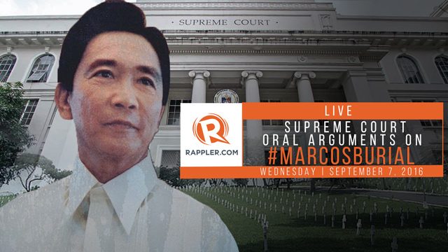 Live: SC oral arguments for Marcos burial at Libingan ng mga Bayani