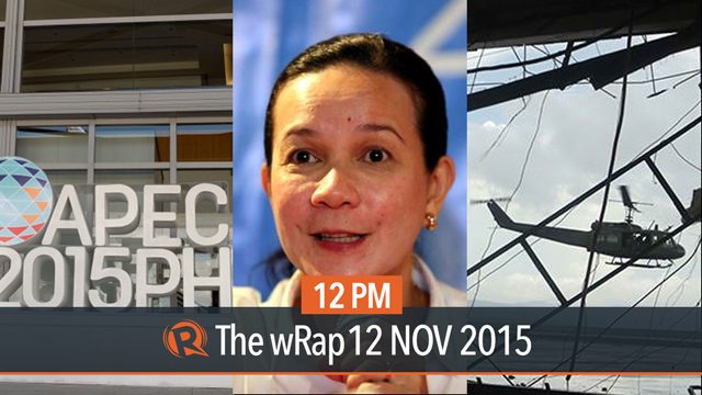 Poe to Aquino admin, Typhoon Yolanda funds, APEC 2015 | 12PM wRap
