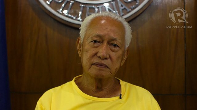 FROM POLICE FORCE TO MAYOR'S SEAT. Former Manila Mayor Alfredo Lim defended Cory Aquino's government from various attacks. Rappler photo  