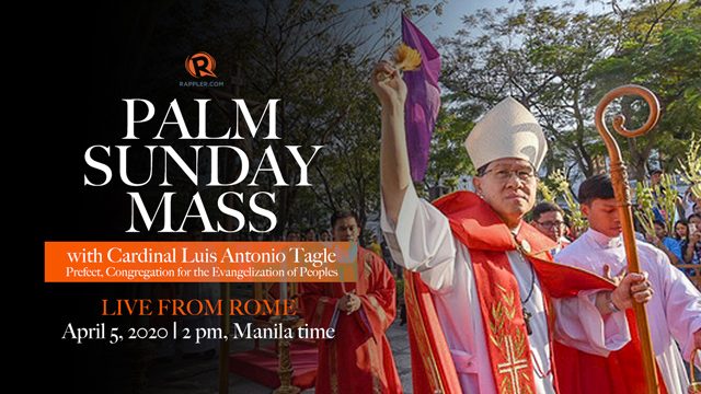LIVE: Palm Sunday 2020 with Cardinal Tagle