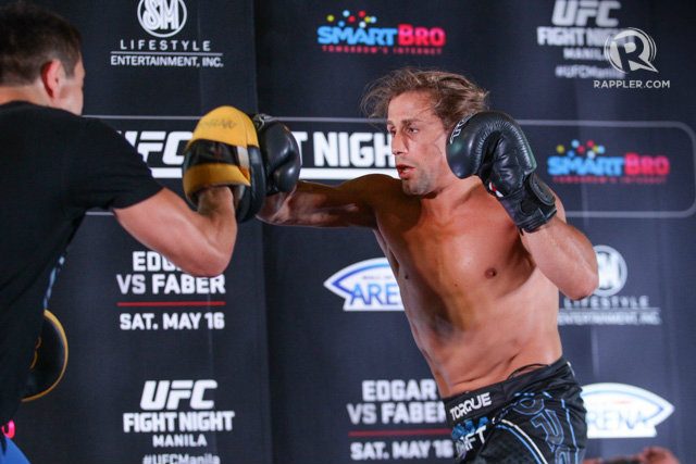 Urijah Faber promises there will be no dull moment in his fight against Frankie Edgar. Photo by Mark Cristino/Rappler  