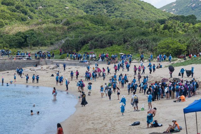 Massive beach cleanup for Hong Kong sea turtles