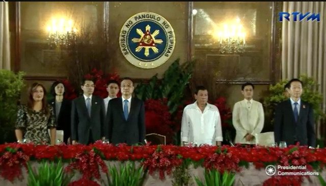 LOOK: Chinese-Filipino cuisine, playlist at state banquet for Li