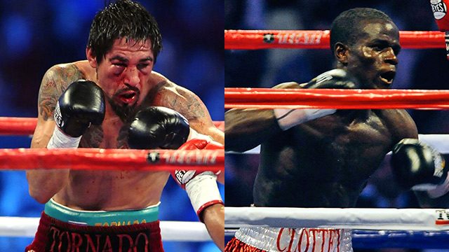 2006. The fight between Antonio Margarito (left) and Joshua Clottey (right) has the most number of punches thrown in a match. Photos from EPA  