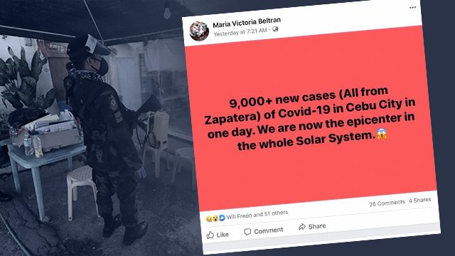Cebu film writer arrested over Facebook post about coronavirus in Sitio Zapatera