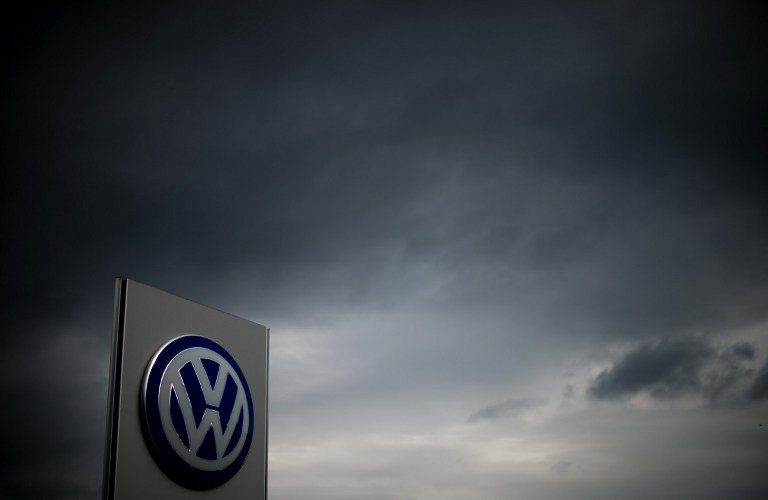 DIESELGATE. The logo of Volkswagen in Hanover, Germany, on September 22, 2015. File photo by Julian Stratenschulte/DPA/AFP 