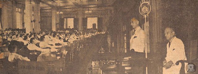 1938. Former president Manuel Quezon delivers the country's first SONA. Photo from the Official Gazette  